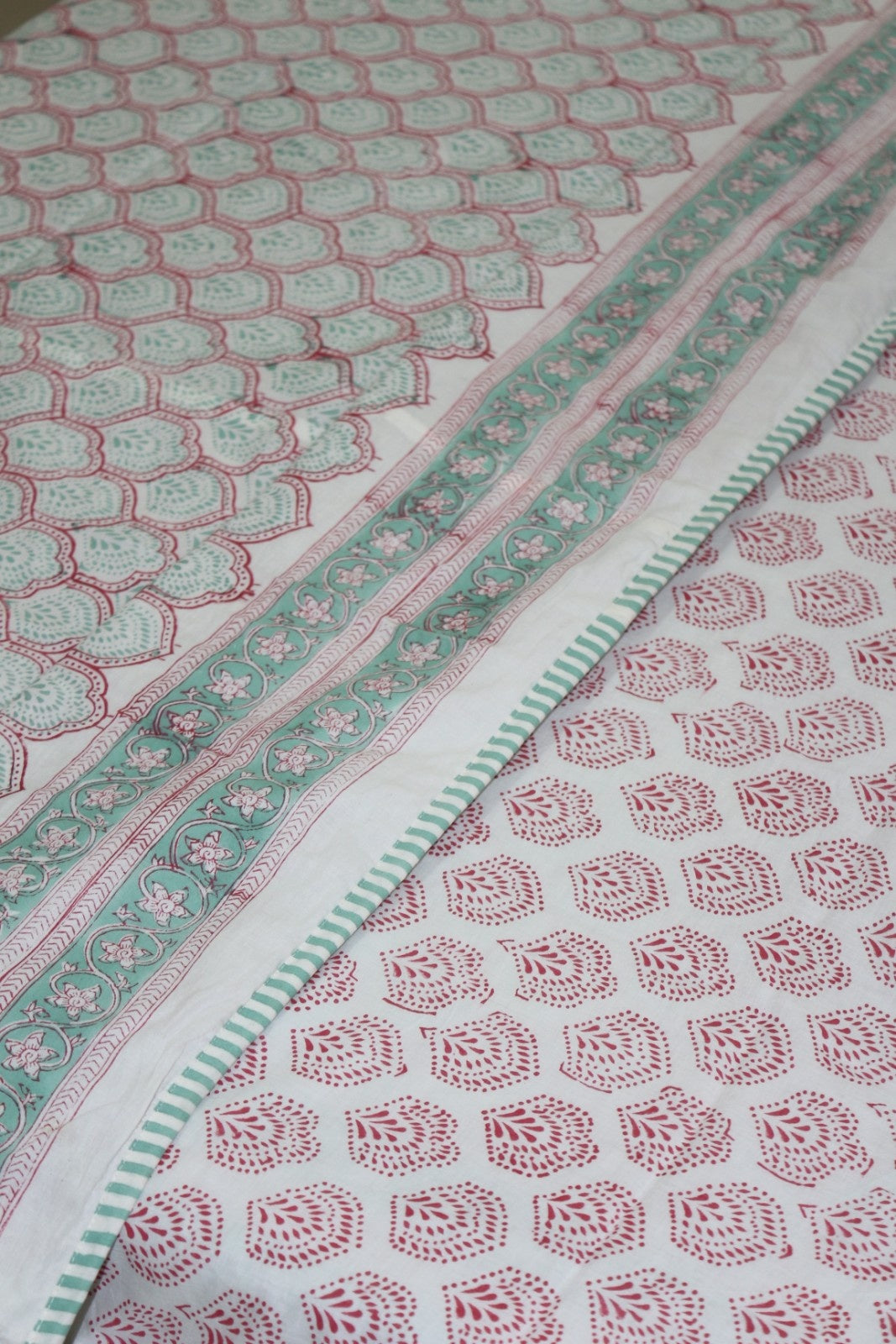 Tomb Jaal Hand Block Printed Cotton Dohar