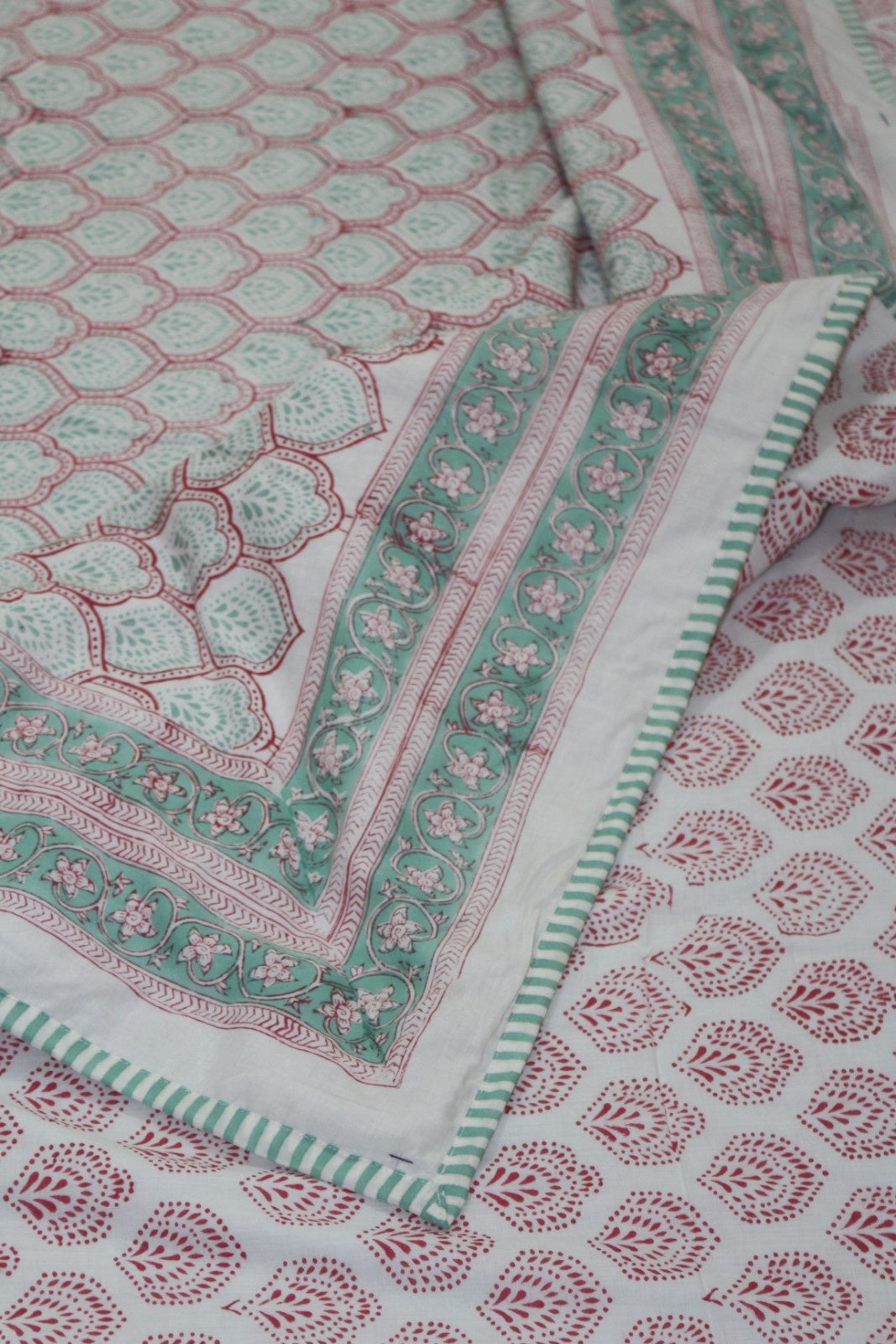 Tomb Jaal Hand Block Printed Cotton Dohar