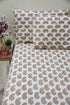 Heritage motifs block printed cotton bedsheet with pillow covers
